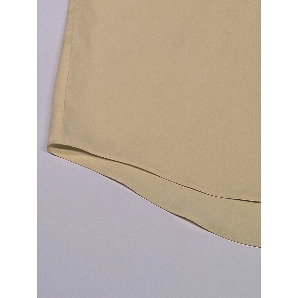 Chaps Men's (2XL) 18-18 1/2 34/35 Wrinkle Free Button Dress Shirt Yellow NWOT - Picture 10 of 13